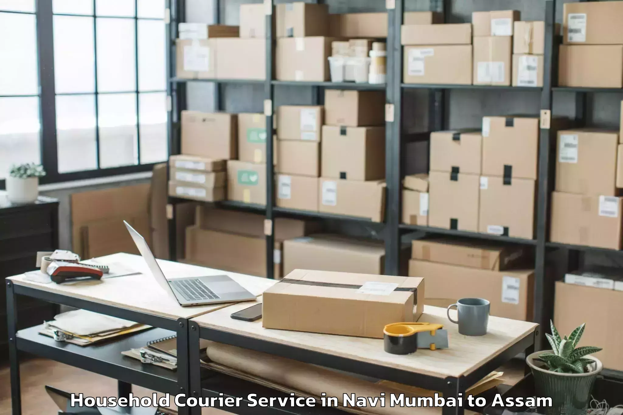 Navi Mumbai to North Lakhimpur Household Courier